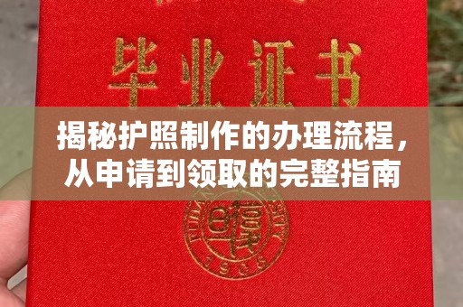 龙安揭秘护照制作的办理流程，从申请到领取的完整指南